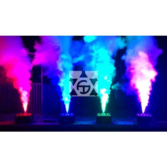 FTS Hurican Füstgép 3000W geyser függőleges (vertikális) kilövés, RGB világítással