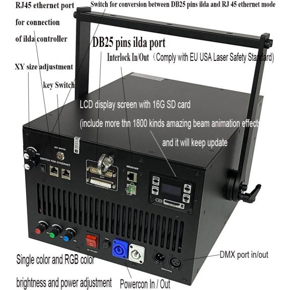 EMMA Light EM-RGB5500 50W RGB 50 kpps lézer 