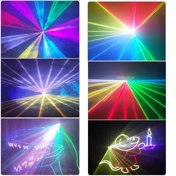 EMMA Light EM-RGB246R mini 3W 30kpps APP vezérlés lézer