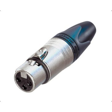 Neutrik NC3FXX 3 pólusú XLR aljzat egyenes, lengő