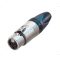 Neutrik NC3FXX 3 pólusú XLR aljzat egyenes, lengő