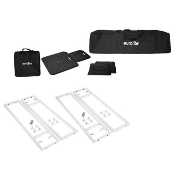   EUROLITE 2× Stage Stand Variable – Állítható rendezvény állvány szett fekete borítással és táskával