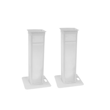   EUROLITE 2× Stage Stand Variable – Állítható rendezvény állvány szett fehér borítással és táskával