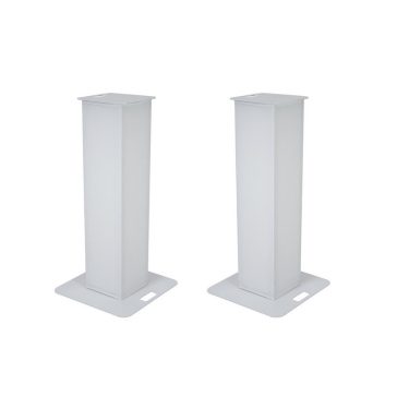   EUROLITE 2× Stage Stand 150 cm – Rendezvény állvány szett fehér borítással és táskával