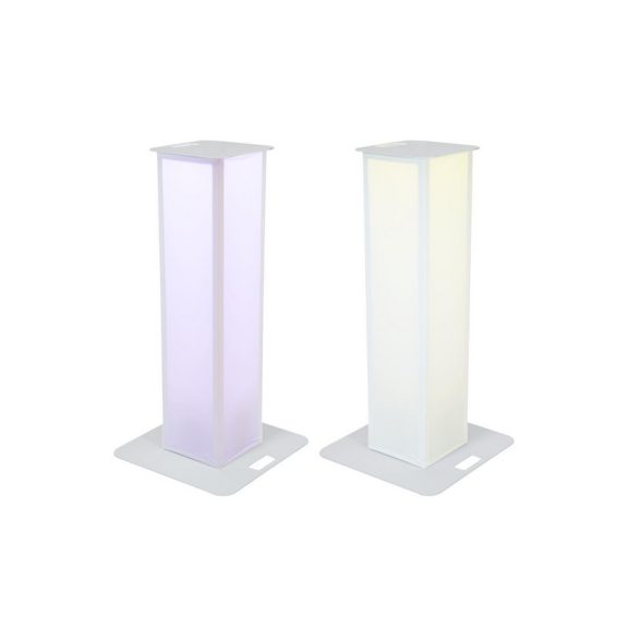 EUROLITE 2× Stage Stand 150 cm – Rendezvény állvány szett fehér borítással és táskával