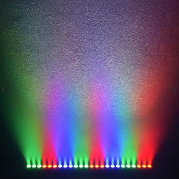 FTS LED BAR 24x3W RGB Falszínező Lámpa - DMX vezérlés, Színpadi Világítás