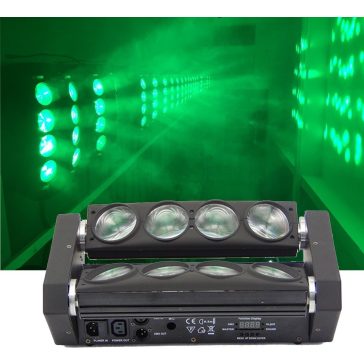   FTS Spider RGBW 8x15W Robotlámpa – Látványos Mozgófejes LED Effekt Fényrendszerekhez