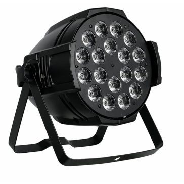   FTS LED Par64 18x18W RGBW+UV Par Lámpa – Profi Színpadi Világítás, DMX Vezérlés