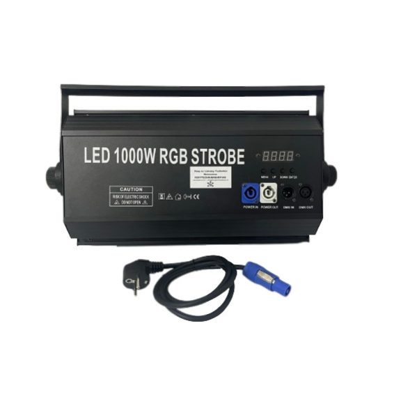 FTS Stroboszkóp LED 1000W RGB – Profi Színpadi Világítás, Erőteljes Stroboszkóp Hatás