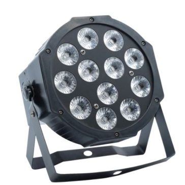   FTS LED 12x12W RGBW Par Lámpa – Profi Színpadi Világítás, DMX Vezérlés, Színes Fényhatások