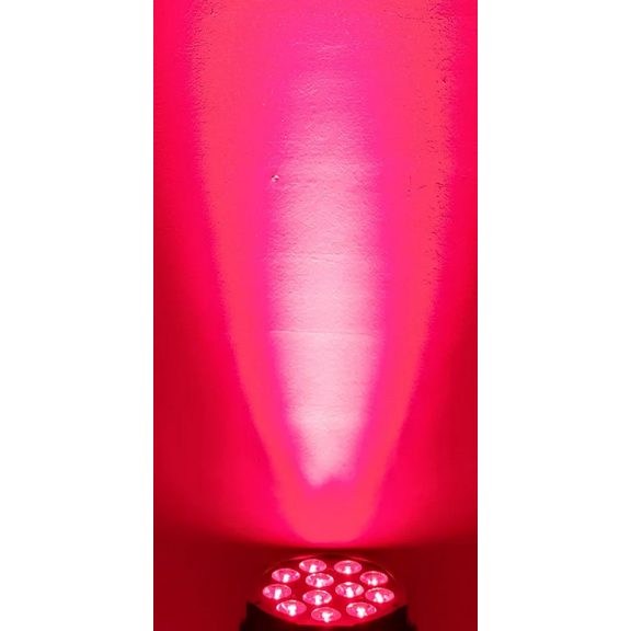 FTS LED 12x12W RGBW Par Lámpa – Profi Színpadi Világítás, DMX Vezérlés, Színes Fényhatások
