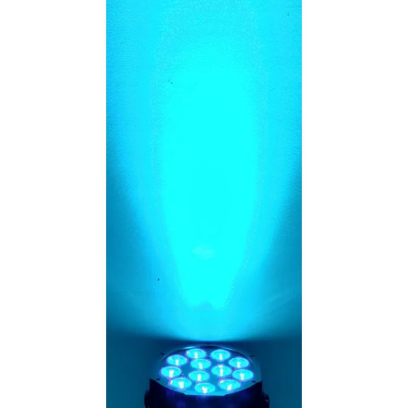 FTS LED 12x12W RGBW Par Lámpa – Profi Színpadi Világítás, DMX Vezérlés, Színes Fényhatások
