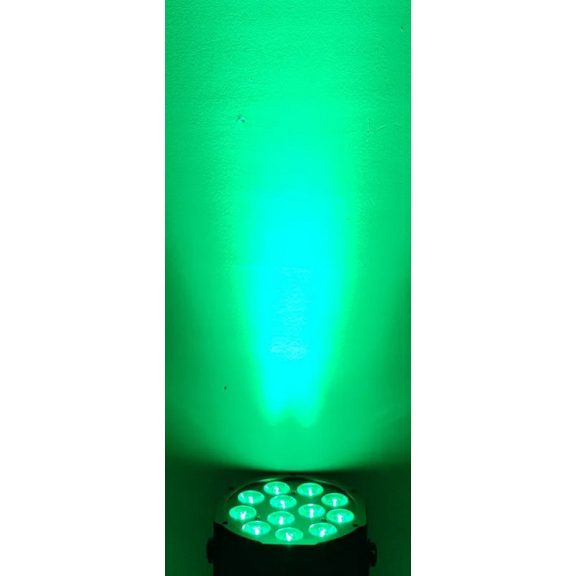 FTS LED 12x12W RGBW Par Lámpa – Profi Színpadi Világítás, DMX Vezérlés, Színes Fényhatások