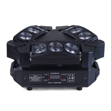   FTS Spider 9x10W RGBW Robotlámpa – Látványos Fényeffektek Mozgófejes