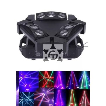   FTS Spider 9x10W RGBW Robotlámpa – Látványos Fényeffektek Mozgófejes