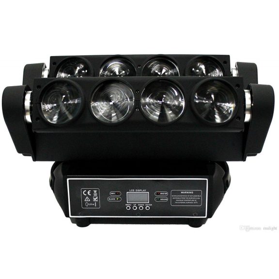 FTS Spider 8x12W (forgófejes) Robotlámpa