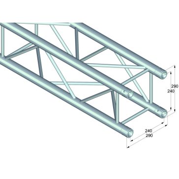  ALUTRUSS Quadlock 6082 – 3000 mm – 4-pontos Profi Alumínium Truss