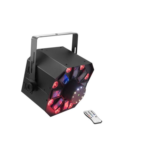 EUROLITE LED FE-1750 Hybrid Laserflower – 4-in-1 DJ Fényeffekt (Derby / Lézer / Wash / Strobe)