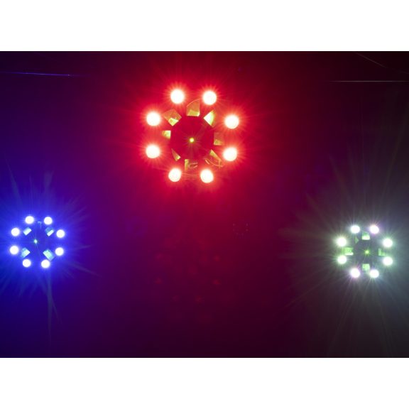 EUROLITE LED FE-1750 Hybrid Laserflower – 4-in-1 DJ Fényeffekt (Derby / Lézer / Wash / Strobe)