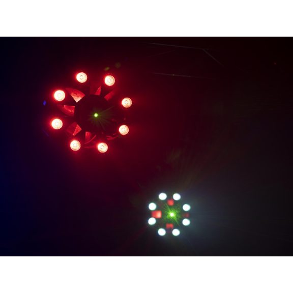 EUROLITE LED FE-1750 Hybrid Laserflower – 4-in-1 DJ Fényeffekt (Derby / Lézer / Wash / Strobe)