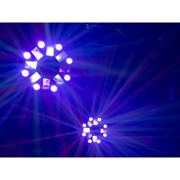 EUROLITE LED FE-1750 Hybrid Laserflower – 4-in-1 DJ Fényeffekt (Derby / Lézer / Wash / Strobe)