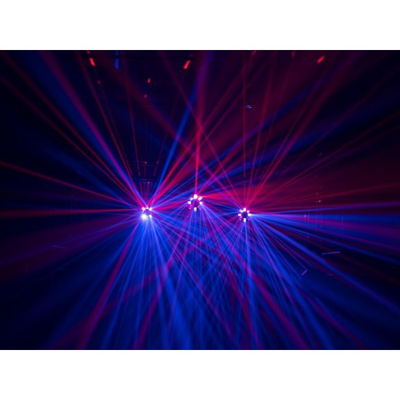 EUROLITE LED FE-1750 Hybrid Laserflower – 4-in-1 DJ Fényeffekt (Derby / Lézer / Wash / Strobe)