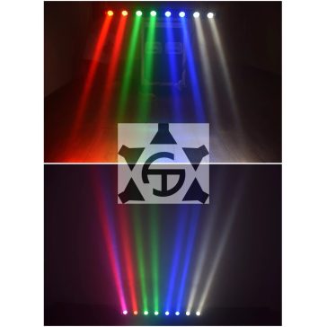   FTS LED BAR 8x12W RGBW Lámpa - DMX vezérlés, Színpadi Világítás