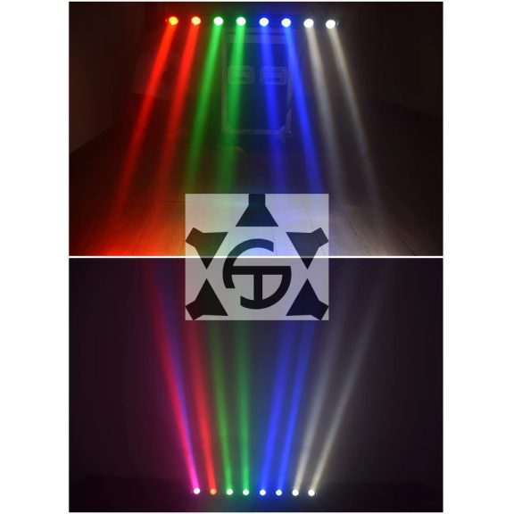 FTS LED BAR 8x12W RGBW Lámpa - DMX vezérlés, Színpadi Világítás