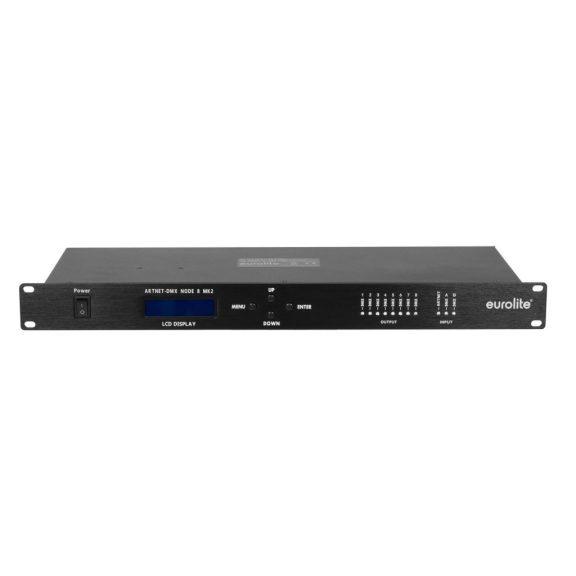 EUROLITE Art-Net DMX Node 8 Mk2 – 8 csatornás DMX Art-Net konverter