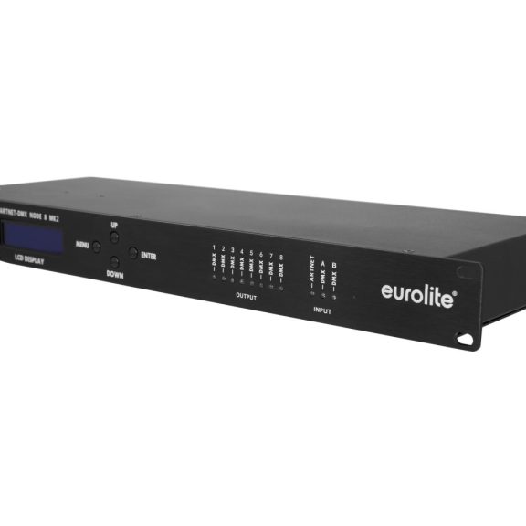 EUROLITE Art-Net DMX Node 8 Mk2 – 8 csatornás DMX Art-Net konverter