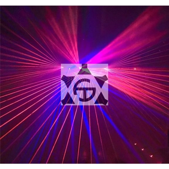 FTS RGB 6 Szemes Lézer DMX Vezérléssel – Erőteljes Lézerfény Show Rendezvényekre és Bulikra