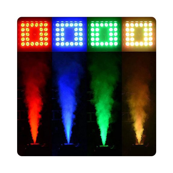 Fts Hurican Füstgép 1500W függőleges geyser (vertikális) kilövés, RGB világítással