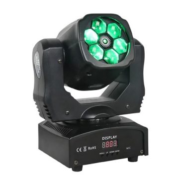 FTS LED Bees eyes 6x25w + Lézer Robotlámpa