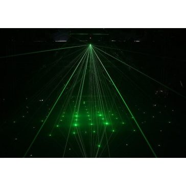 FTS LED Bees eyes 6x25w + Lézer Robotlámpa
