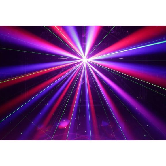 FTS LED Bees eyes 6x25w + Lézer Robotlámpa