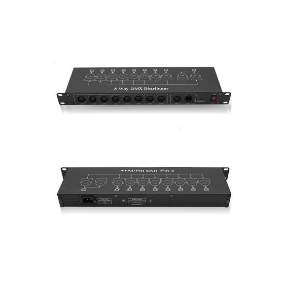 FTS 8 utas Splitter DMX jelelosztó és erősítő