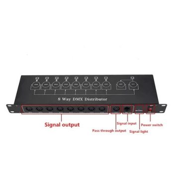FTS 8 utas Splitter DMX jelelosztó és erősítő