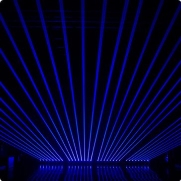   FTS 6x500mW 3in1 RGB Lézeres Robotlámpa - Színpadi Világítás és Lézer Effektek