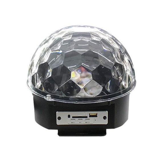 FTS MG Party Disco Ball Hangszóró – Fekete, RGB LED Fényekkel 
