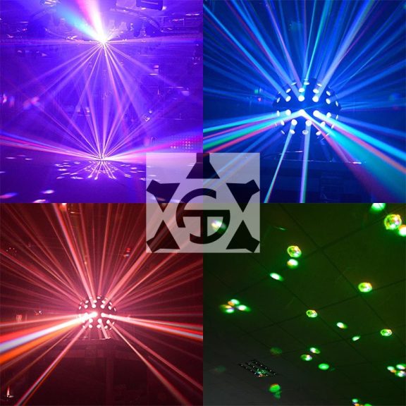FTS Magic Ball LED 5x18W rgbwa+uv disco gömb