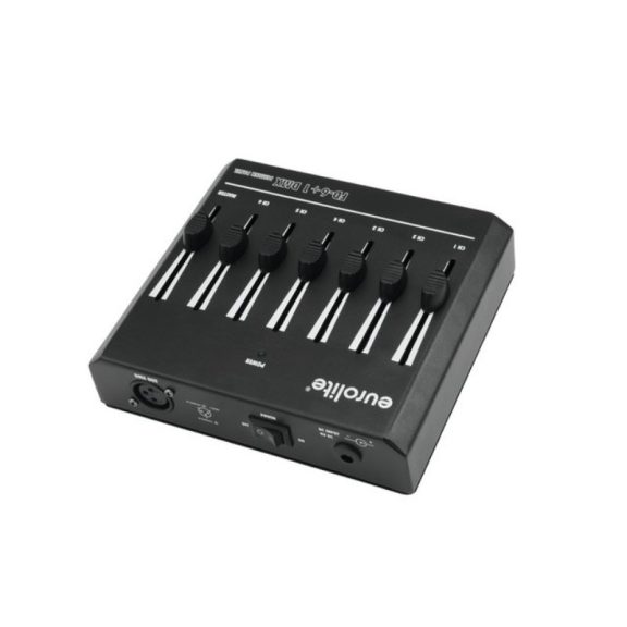 EUROLITE FD-6+1 DMX vezérlő 6 csatornához master faderrel 