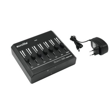   EUROLITE FD-6+1 DMX vezérlő 6 csatornához master faderrel 