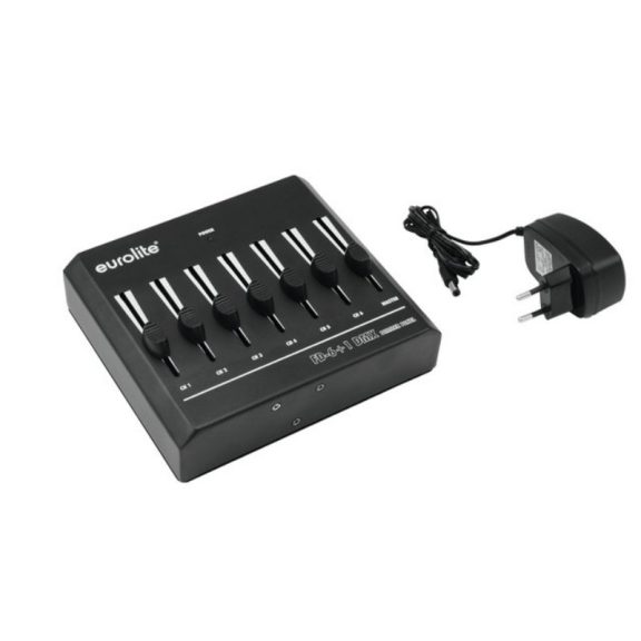 EUROLITE FD-6+1 DMX vezérlő 6 csatornához master faderrel 