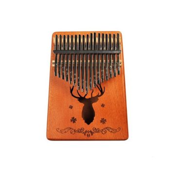   Angel 17 Hangos Kalimba – Mahagóni Testtel és Természetes Díszítéssel