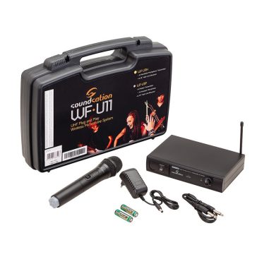   SOUNDSATION WF-U11HB - UHF Plug and Play vezeték nélküli kézi mikrofonos rendszer (Freq. 863.55 MHz)