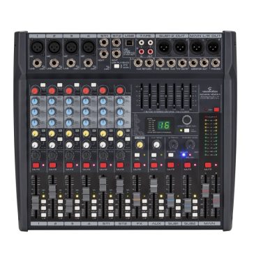   SOUNDSATION ALCHEMIX 402 UFX - 8-csatornás keverő 24-bit Digital Multi-Effekt , USB sztereó in/out hangkártyával