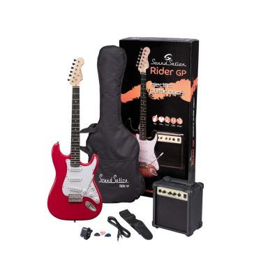  SOUNDSATION  RIDER GP CAR - Elektromosgitár szett - Candy Apple Red