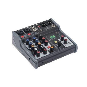   SOUNDSATION MIOMIX 204FX - 6-csatornás Professzionális Audió keverő 24-bit Digital Multi-Effect-el