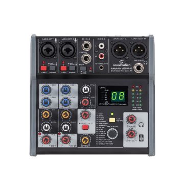   SOUNDSATION MIOMIX 204FX - 6-csatornás Professzionális Audió keverő 24-bit Digital Multi-Effect-el