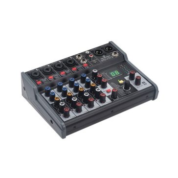   SOUNDSATION MIOMIX 404FX - 8-csatornás Professzionális Audió keverő 24-bit Digital Multi-Effect-el